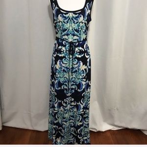 Connected Apparel Damask Sleeveless Dress Sz 12